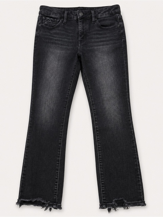 Buckle Denim - Buckle Black Washed Ankle Skinny Jeans with Frayed Hem